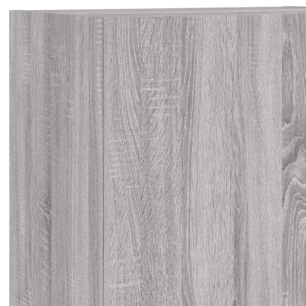 vidaXL 4-dielne TV nástenné skrinky sivý dub sonoma kompozitné drevo