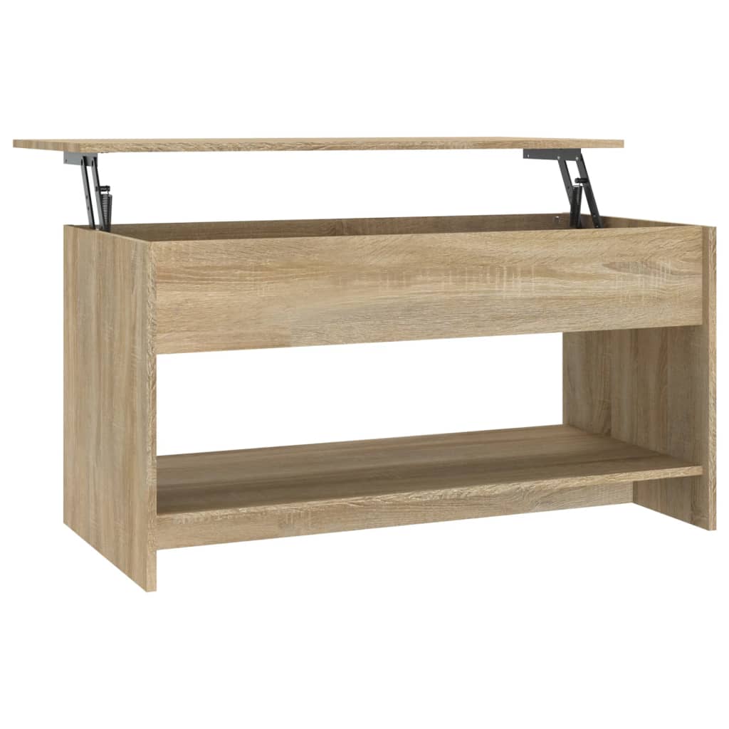 vidaXL Konferenčný stolík dub sonoma 102x50x52,5 cm spracované drevo