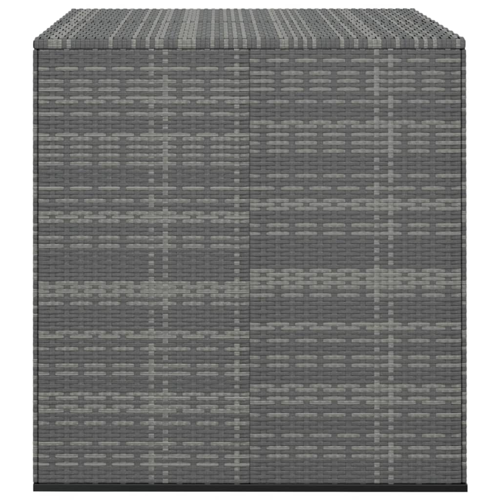 vidaXL Záhradný úložný box z polyratanu 100x97,5x104 cm sivý