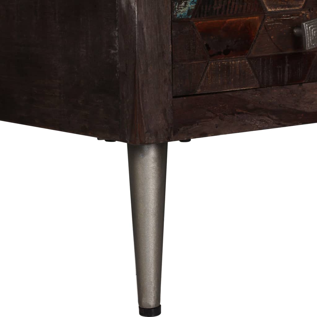 vidaXL Konferenčný stolík, recyklovaný masív 100x60x35 cm