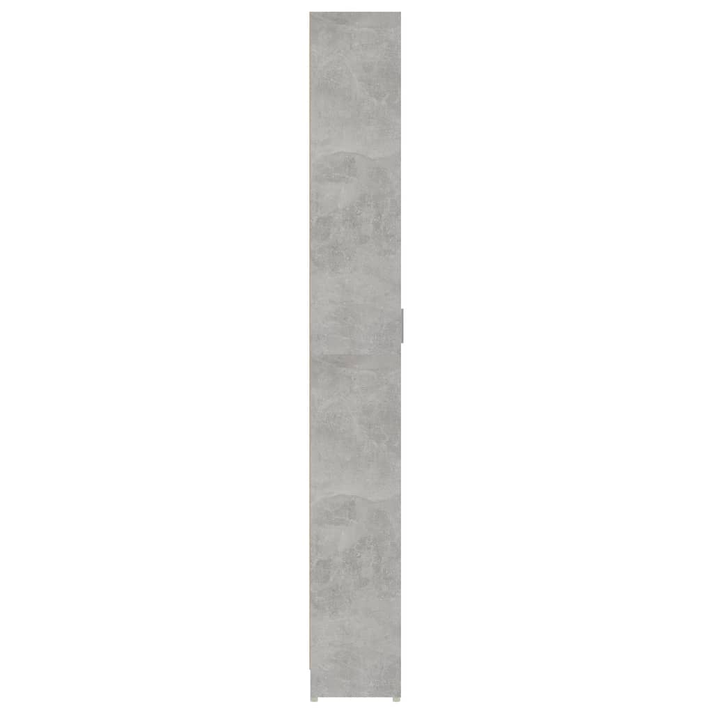 vidaXL Šatník do chodby, betónovo sivý 55x25x189 cm, kompozitné drevo