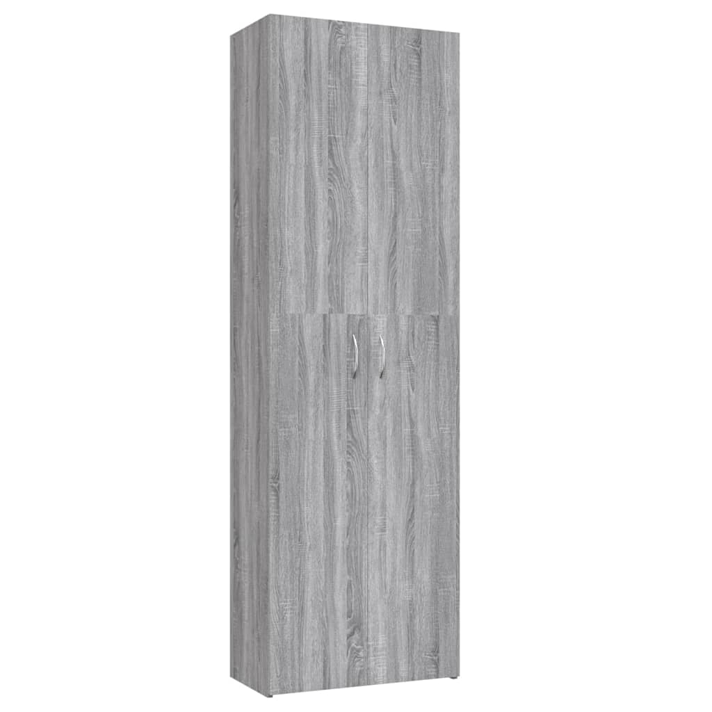 vidaXL Kancelárska skrinka sivá sonoma 60x32x190 cm spracované drevo