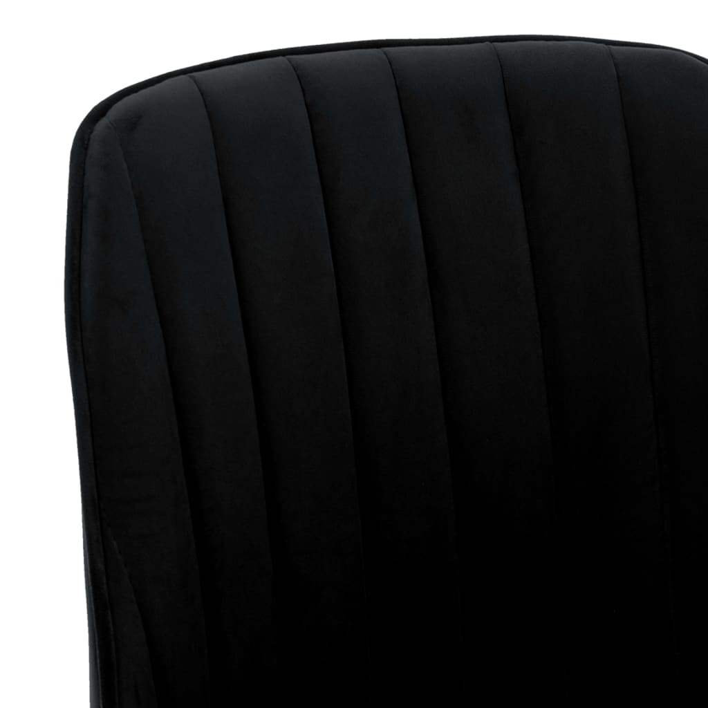 vidaXL Jedálenské stoličky 2 ks čierne zamatové