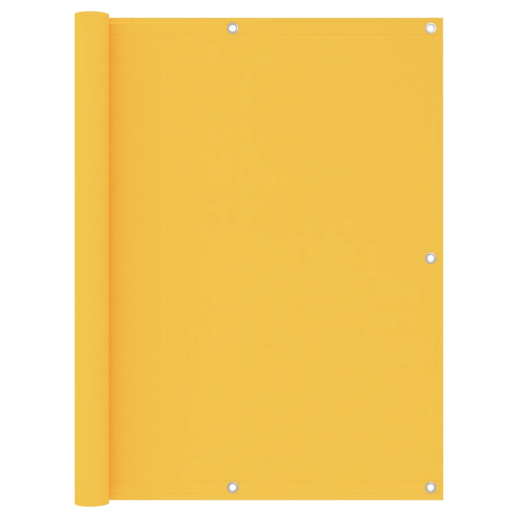 vidaXL Balkónová markíza, žltá 120x600 cm, oxfordská látka