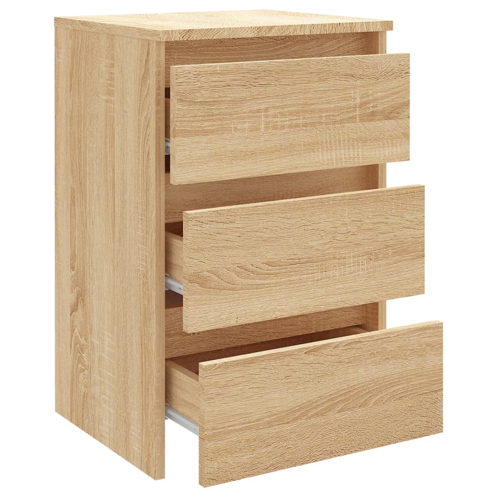 vidaXL Nočný stolík, dub sonoma 40x35x62,5 cm, kompozitné drevo