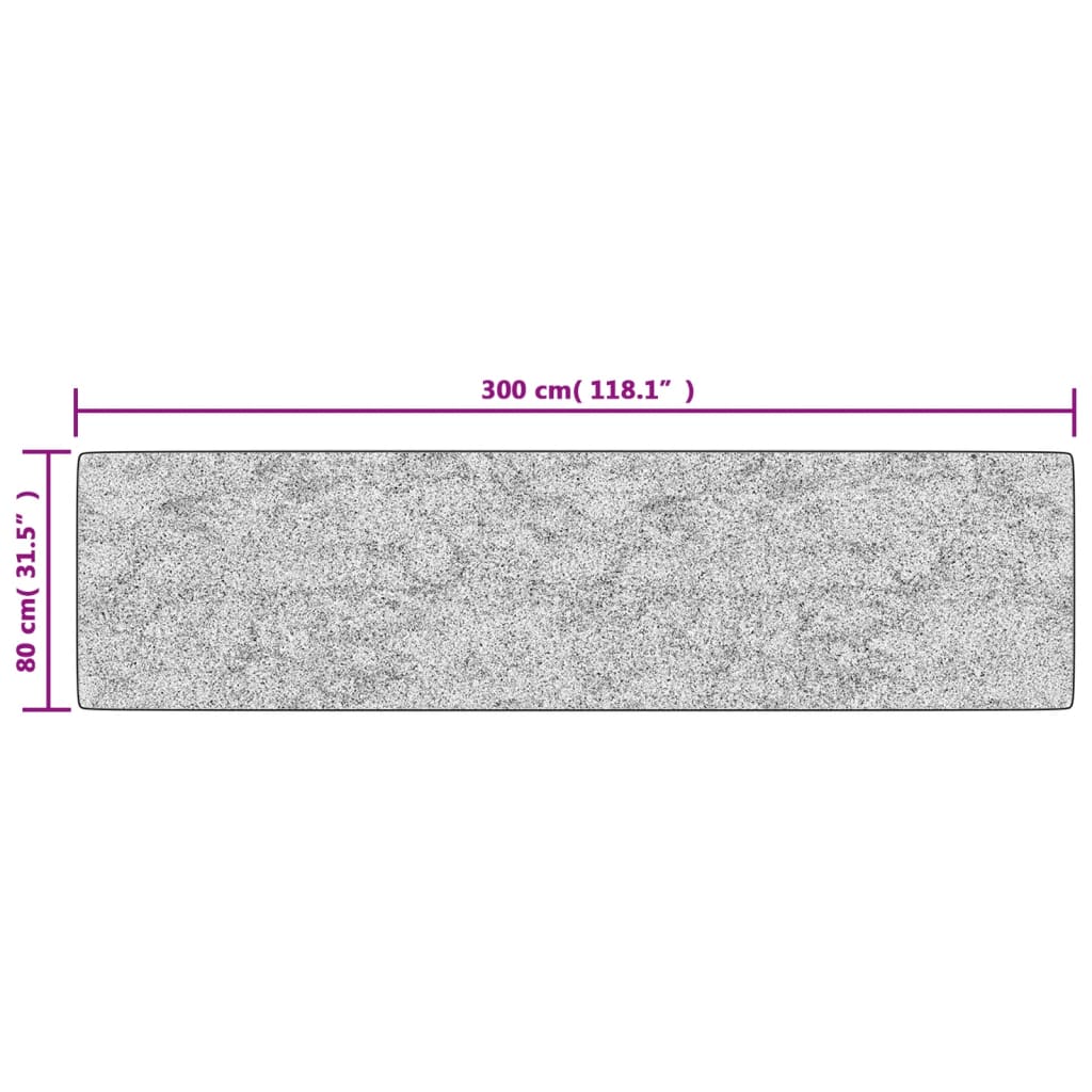 vidaXL Prateľný koberec 80x300 cm čierno-zlatý protišmykový