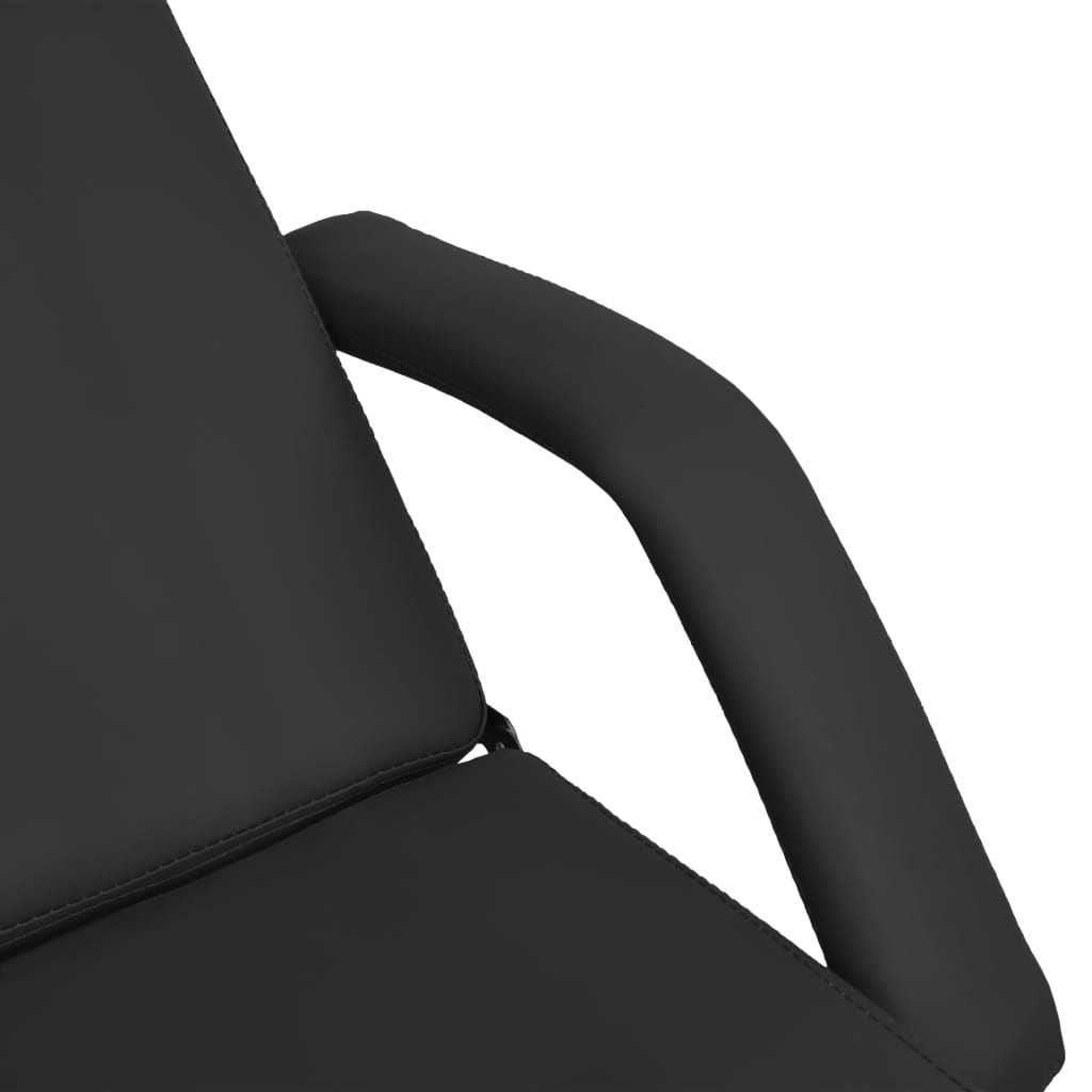 vidaXL Masážny stôl, čierny 180x62x(86,5-118) cm