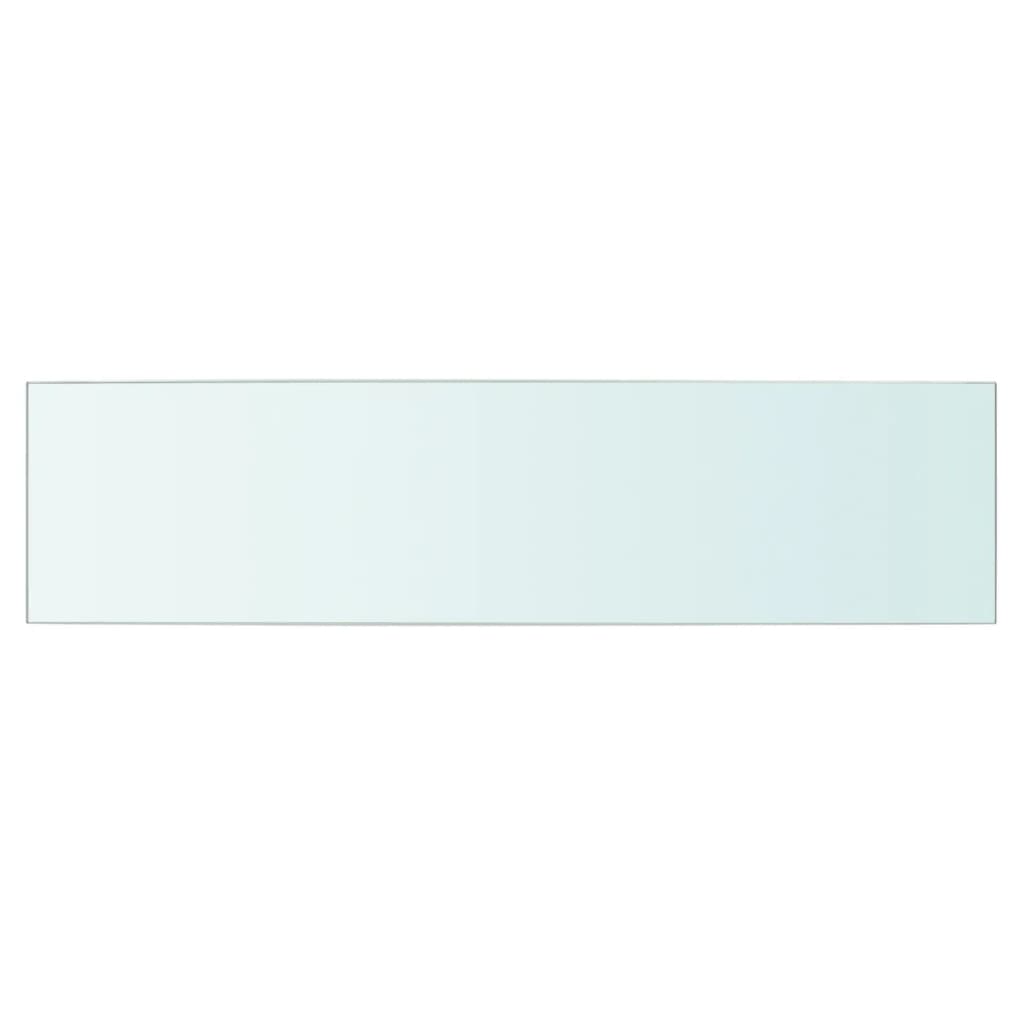 vidaXL Poličky 2 ks panel z priehľadného skla 60x15 cm