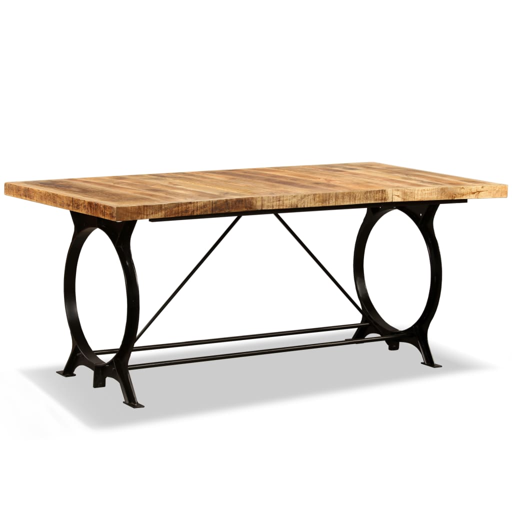 vidaXL Jedálenský stôl, masívne surové mangovníkové drevo, 180 cm