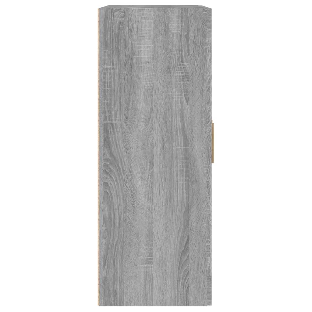 vidaXL Nástenná skrinka sivá sonoma 69,5x32,5x90 cm spracované drevo