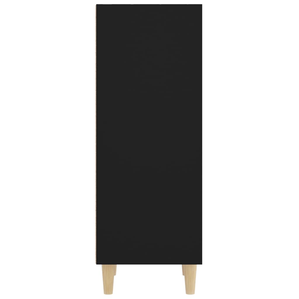 vidaXL Komoda čierna 34,5x32,5x90 cm spracované drevo