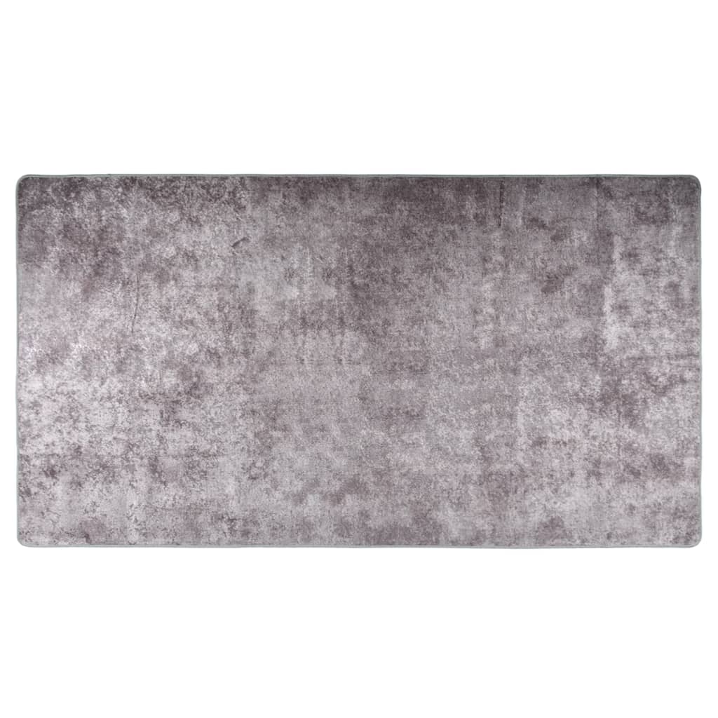 vidaXL Prateľný koberec 190x300 cm sivý protišmykový