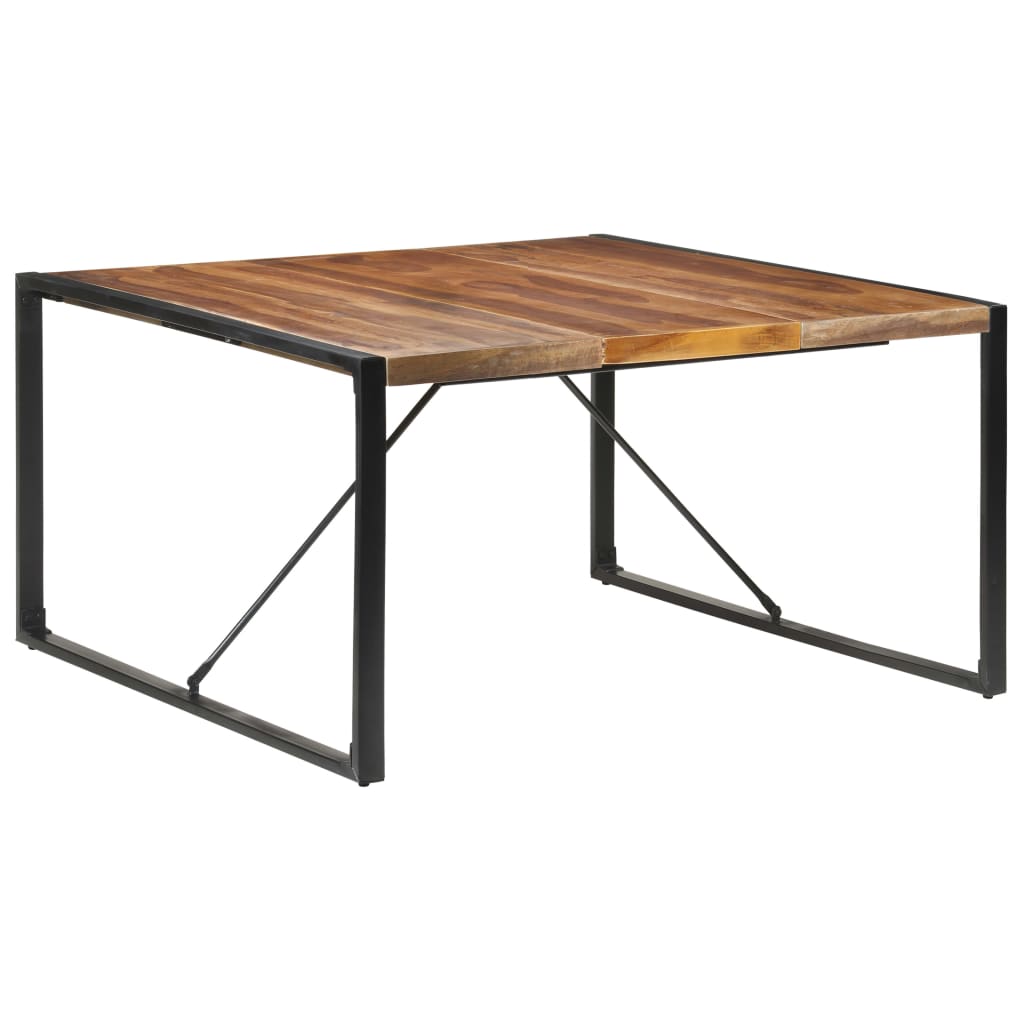 vidaXL Jedálenský stôl 140x140x75 cm masívne drevo so sheeshamovou úpravou