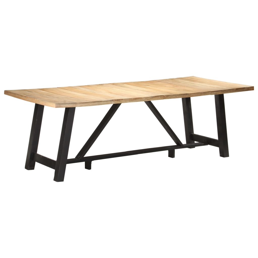 vidaXL Jedálenský stôl 240x100x76 cm surový mangovníkový masív