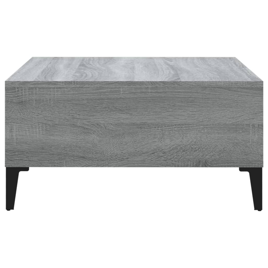 vidaXL Konferenčný stolík sivý sonoma 60x60x30 cm drevotrieska
