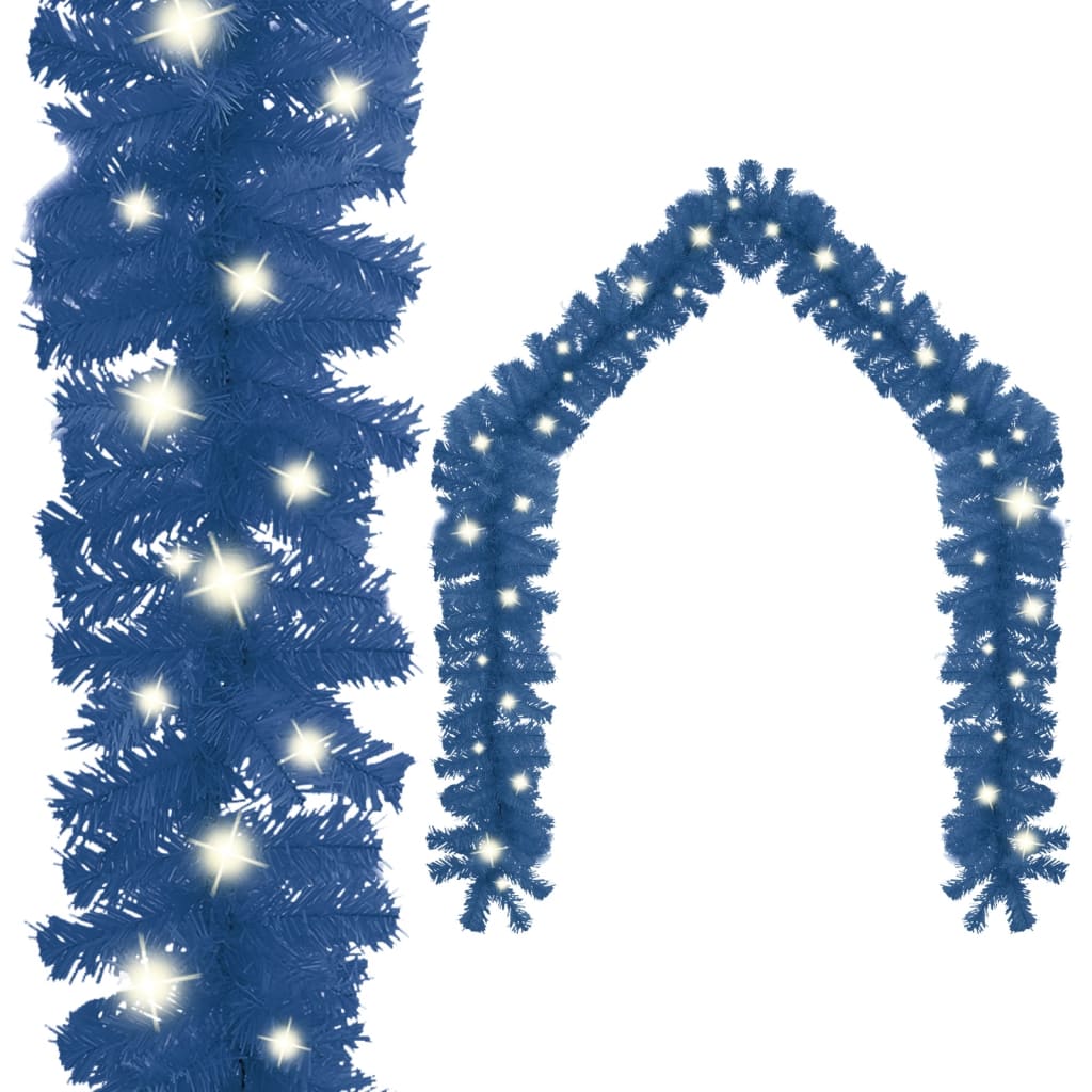 vidaXL Vianočná girlanda s LED svetielkami 5 m modrá
