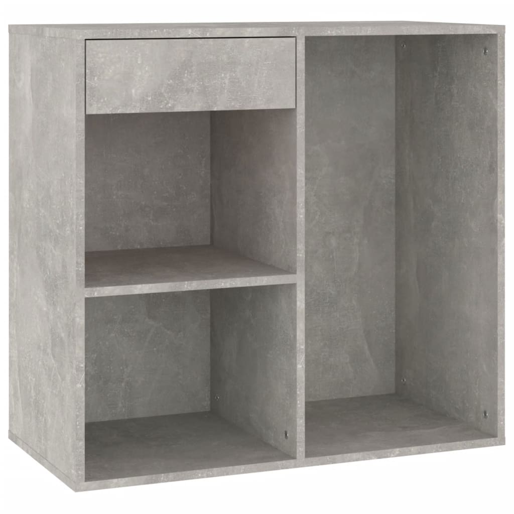 vidaXL Kozmetická skrinka, betónovo sivá 80x40x75 cm, kompozitné drevo