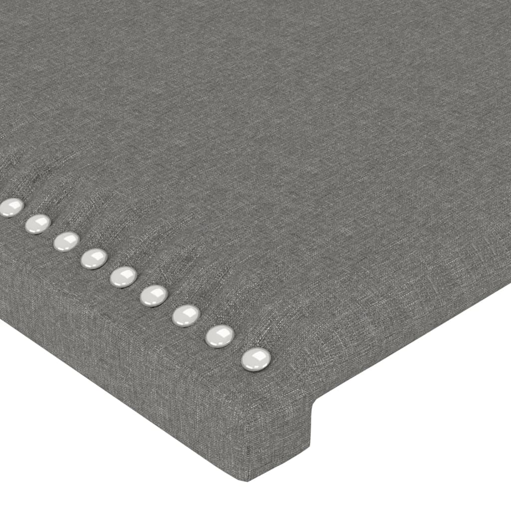vidaXL Čelo postele so záhybmi tmavosivé 93 x 23 x 118/128 cm látka