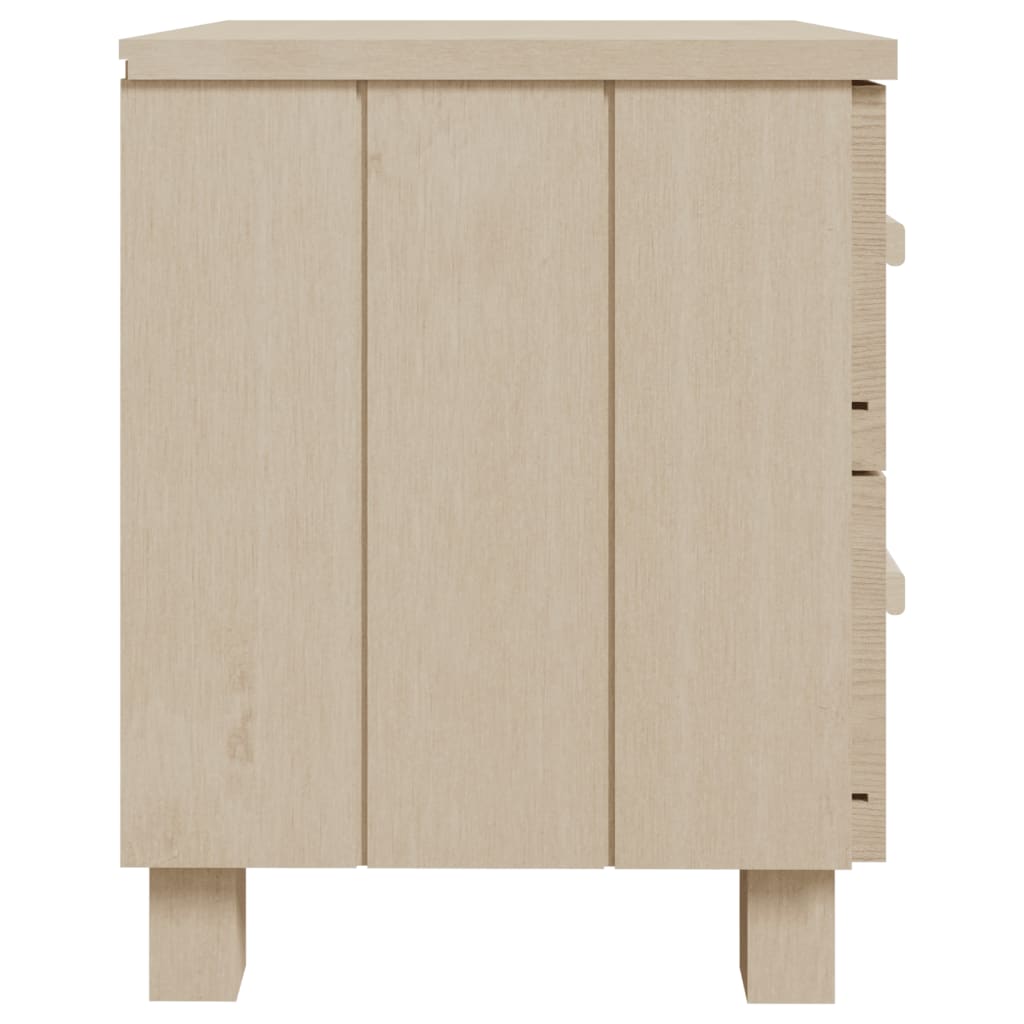 vidaXL Nočný stolík HAMAR, medovo hnedý 40x35x44,5cm, borovicový masív