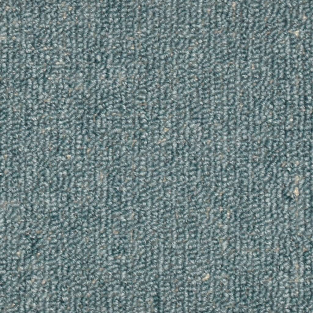 vidaXL Kobercové nášľapy na schody 15 ks modré 56x17x3 cm