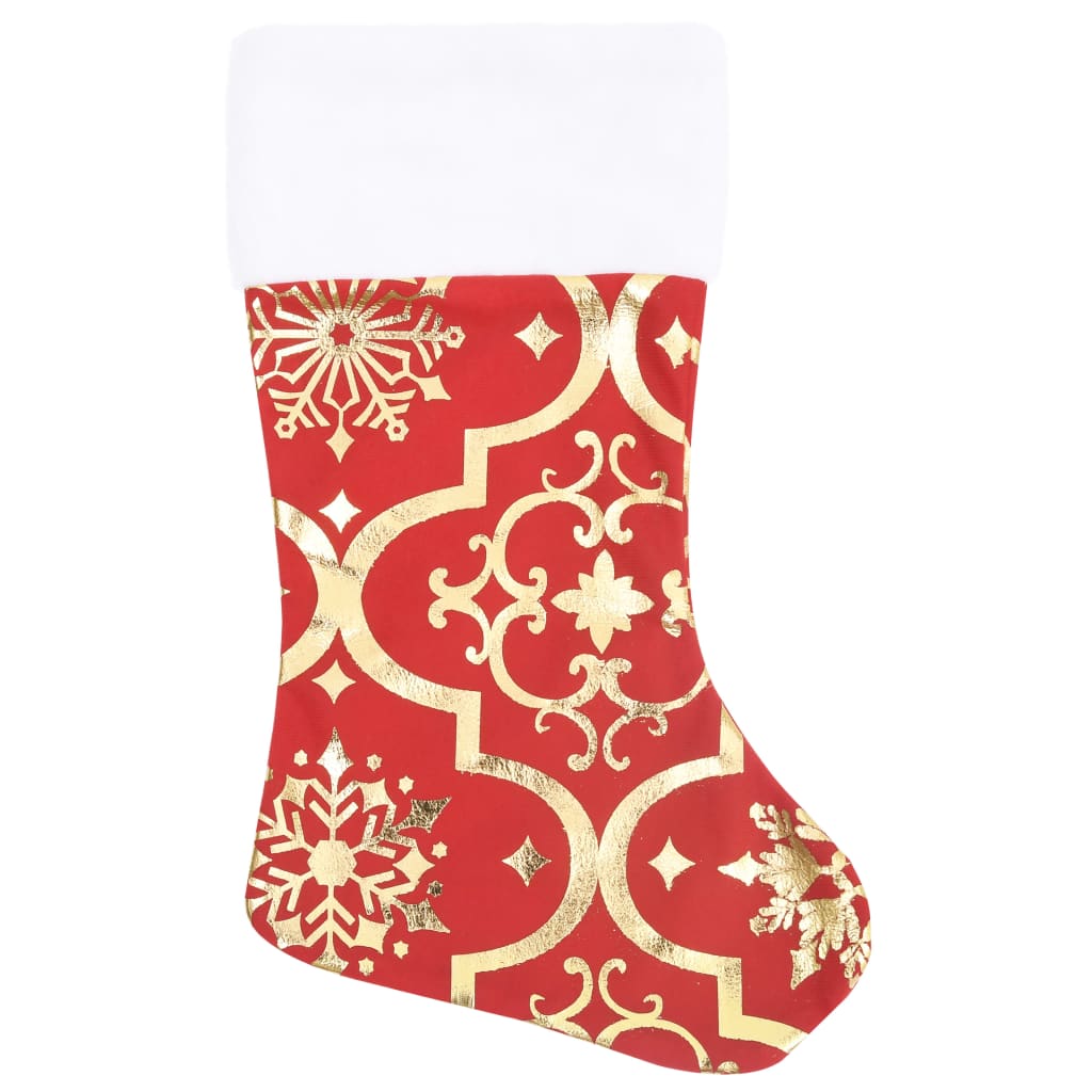 vidaXL Luxusná deka pod vianočný stromček ponožka červená 150 cm látka