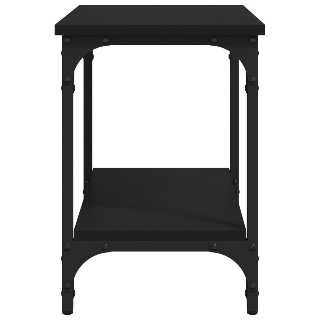 vidaXL Bočný stolík čierny 40x30x42 cm spracované drevo