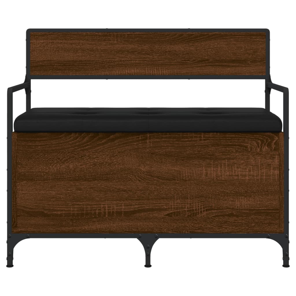 vidaXL Úložná lavička hnedý dub 85,5x42x73,5 cm kompozitné drevo