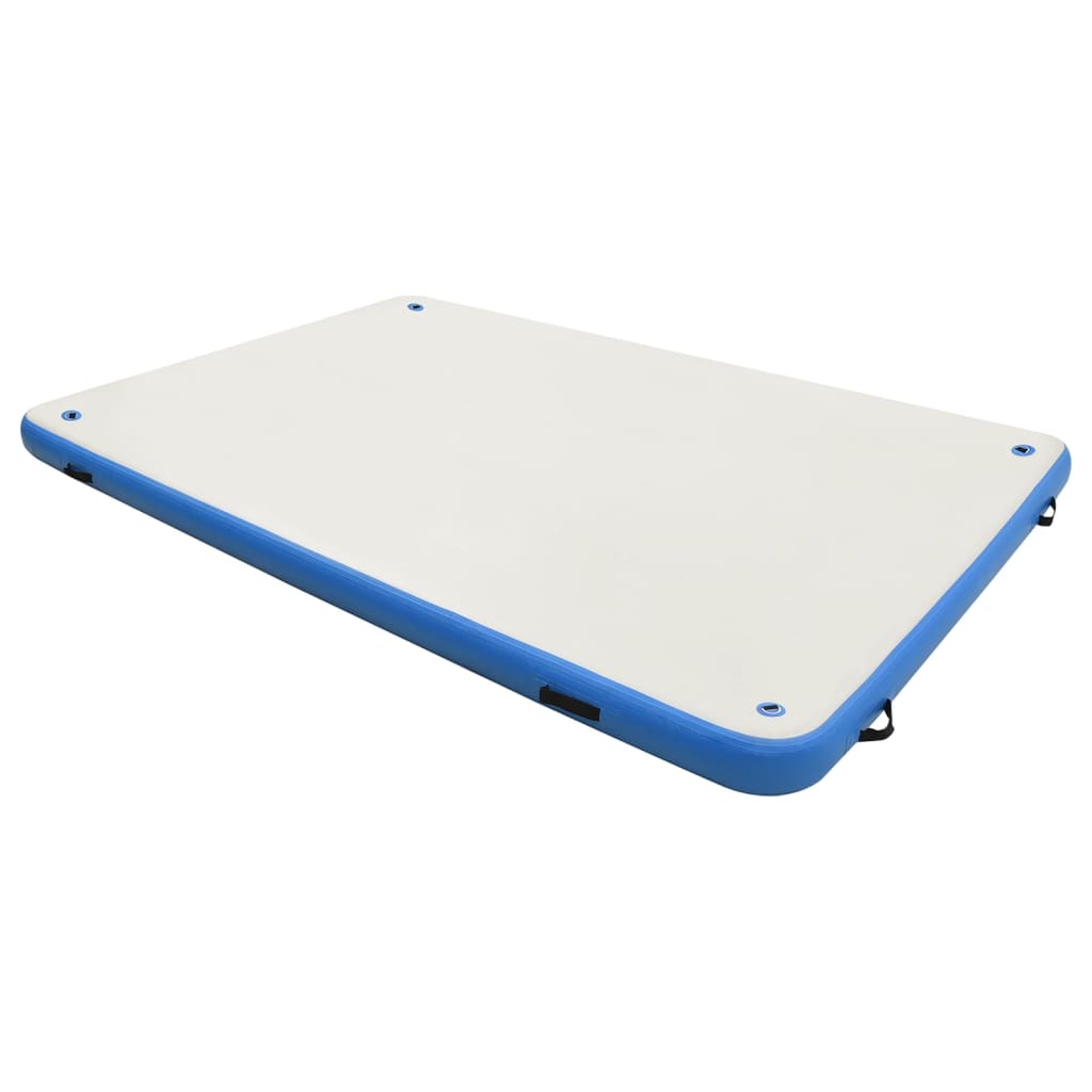 vidaXL Nafukovacia plávajúca plošina modro-biela 300x150x15 cm