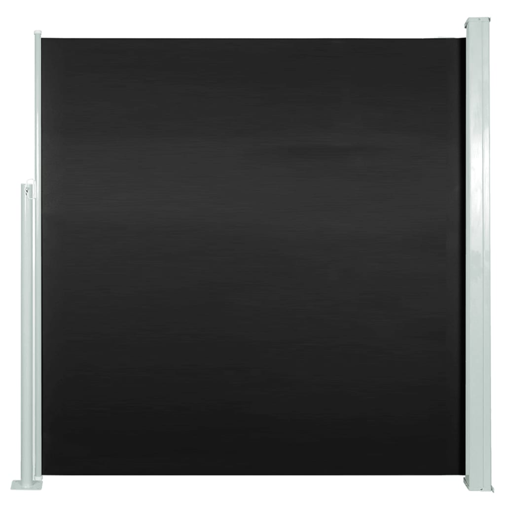 vidaXL Zaťahovacia bočná markíza čierna 140 x 300 cm