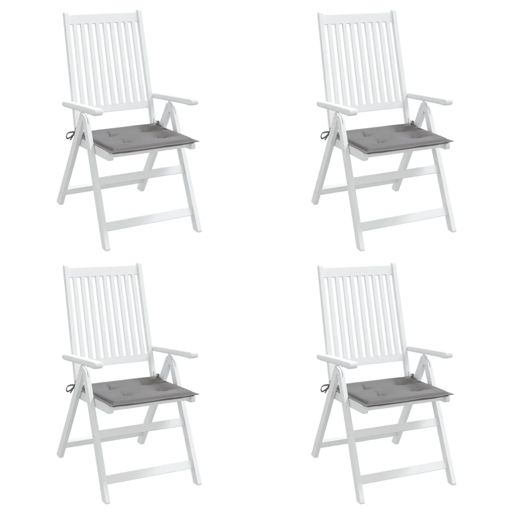 vidaXL Podložky na záhradné stoličky 4 ks 40x40x3 cm, oxfordská látka