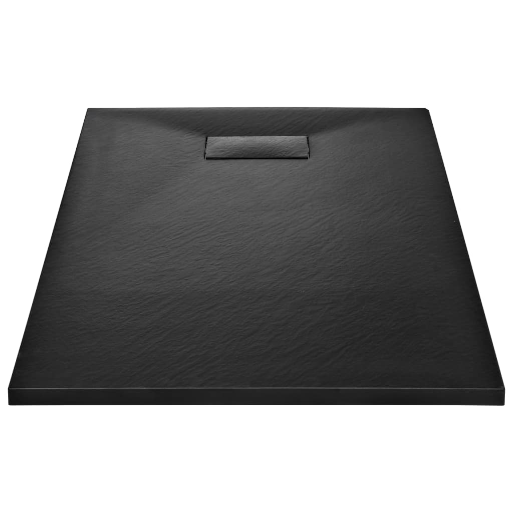 vidaXL Sprchová vanička, SMC, čierna 120x70 cm