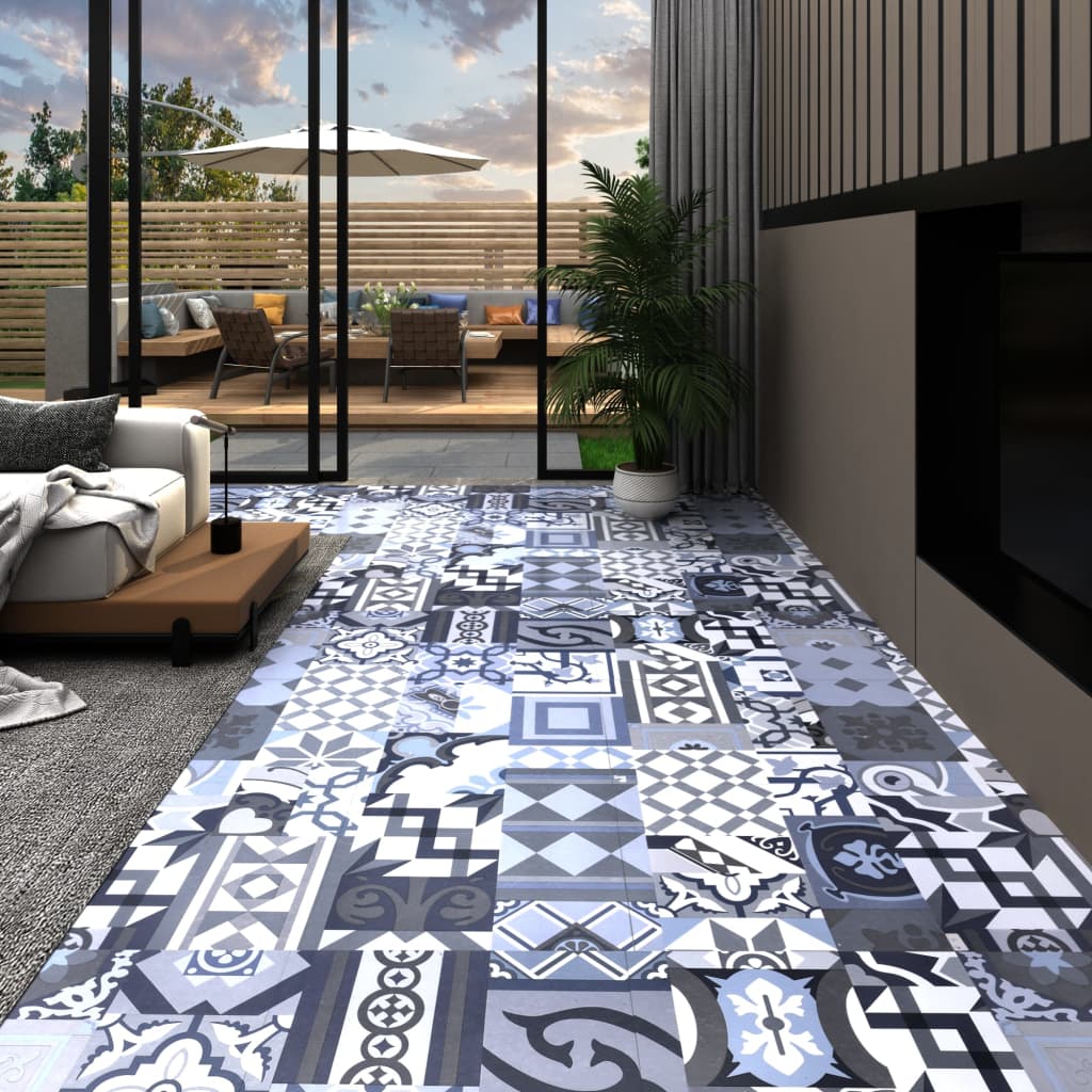 vidaXL Samolepiace podlahové dosky 20 ks PVC 1,86 m² farebný vzor