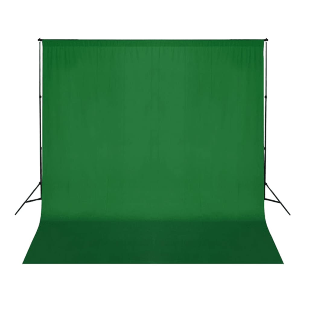 vidaXL Fotopozadie, bavlna, zelené 300x300 cm, na farebné kľúčovanie