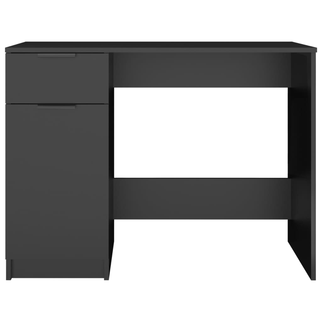 vidaXL Stôl čierny 100x50x75 cm kompozitné drevo