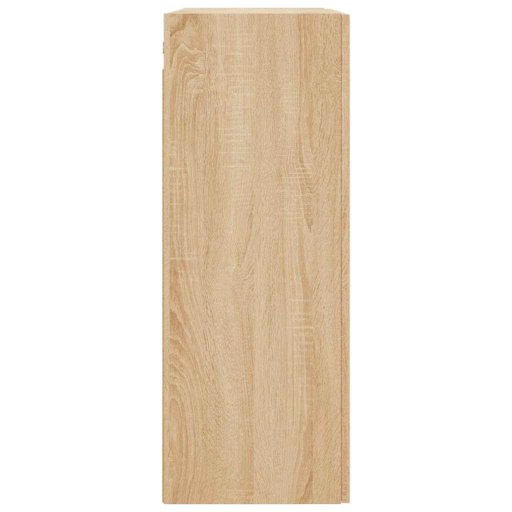 vidaXL Nástenné skrinky 2 ks dub sonoma kompozitné drevo