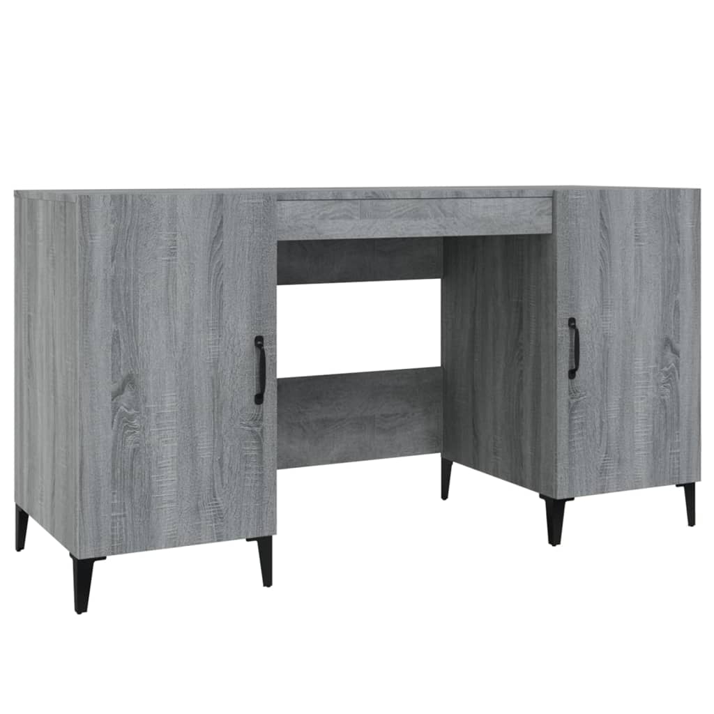 vidaXL Stôl sivý dub sonoma 140x50x75 cm spracované drevo