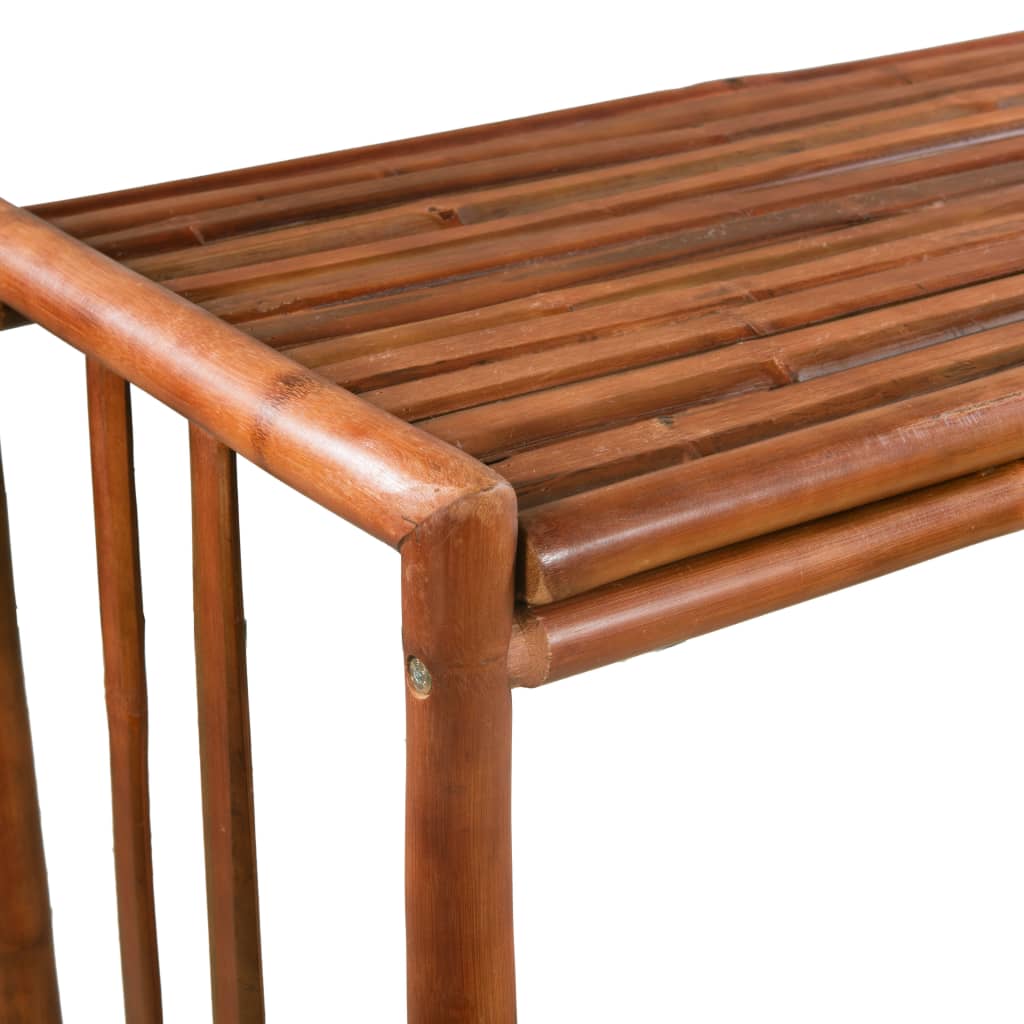 vidaXL Barový stôl, bambusový, 100x45x100 cm, hnedý