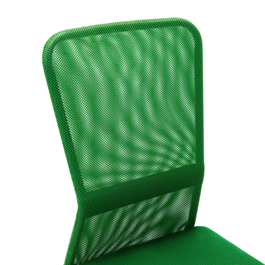 vidaXL Kancelárska stolička zelená 44x52x100 cm sieťovinová látka