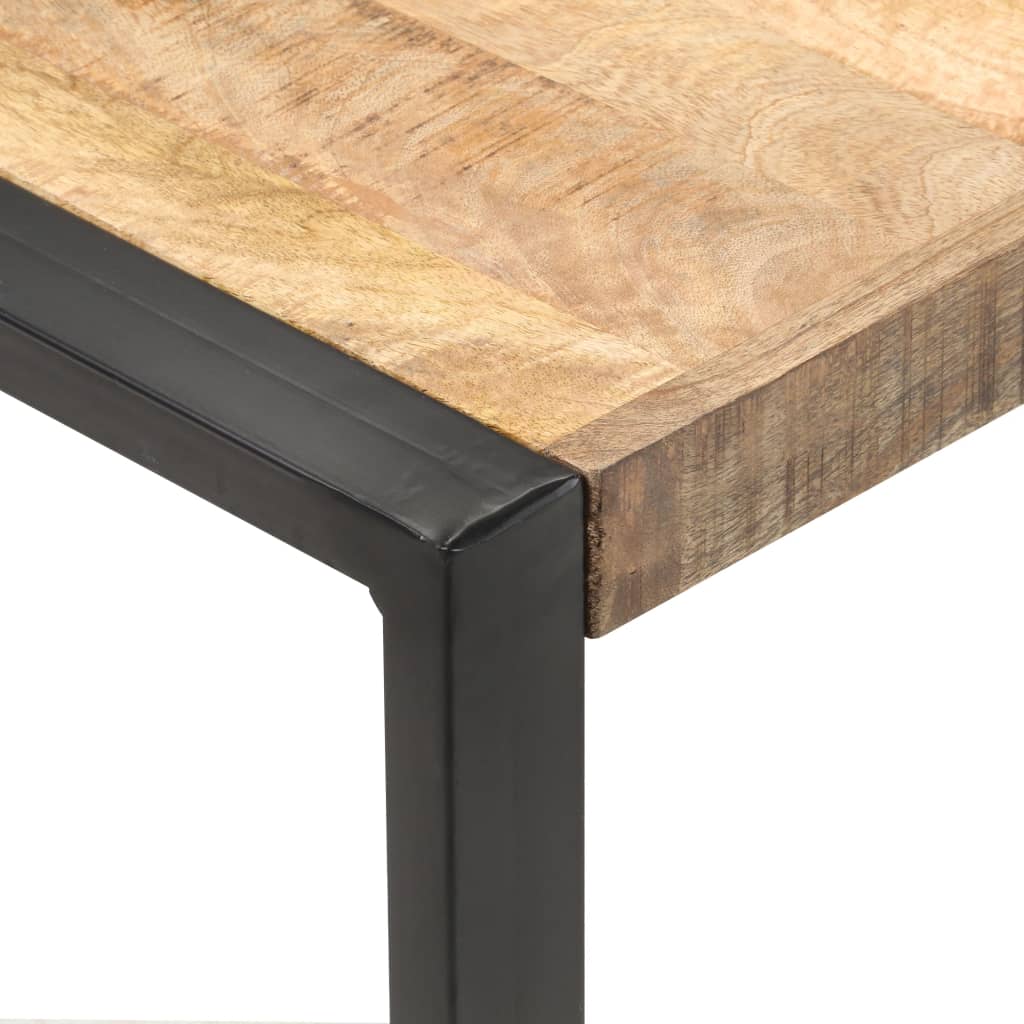 vidaXL Konferenčný stolík 120x120x40 cm, surové mangové drevo