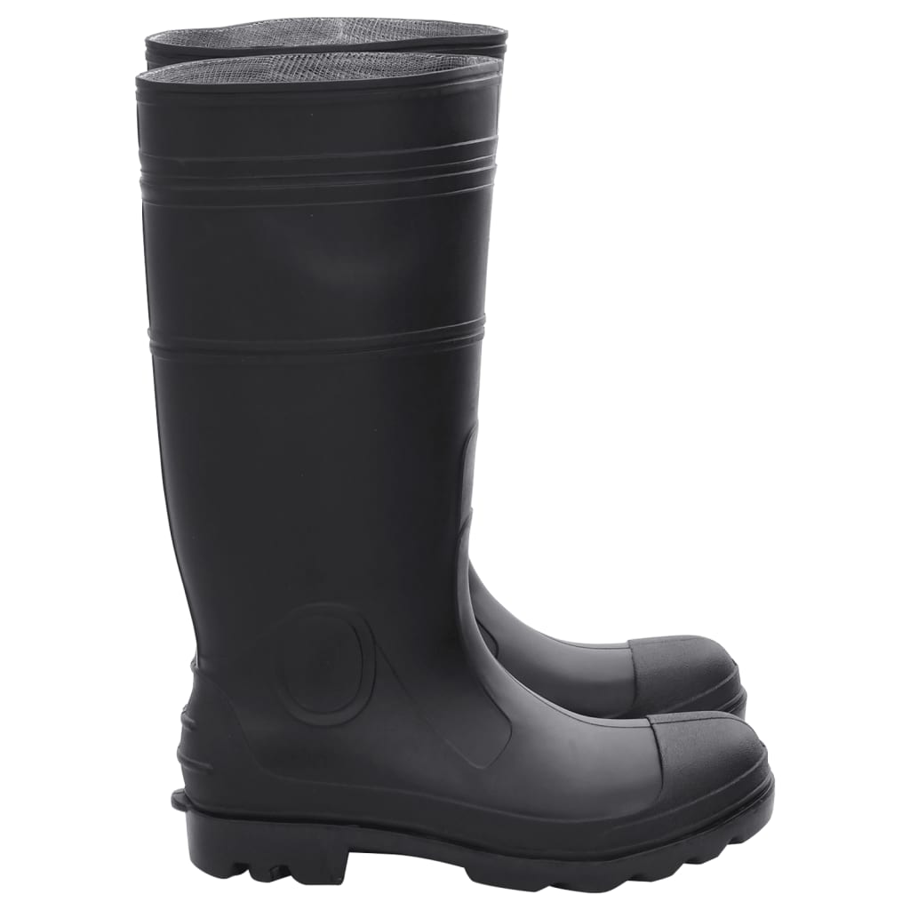 vidaXL Topánky do dažďa čierne veľkosť 41 PVC