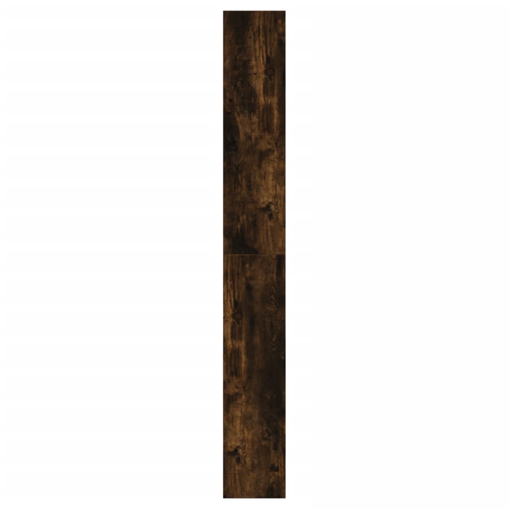 vidaXL Botník dymový dub 60x21x163,5 cm spracované drevo