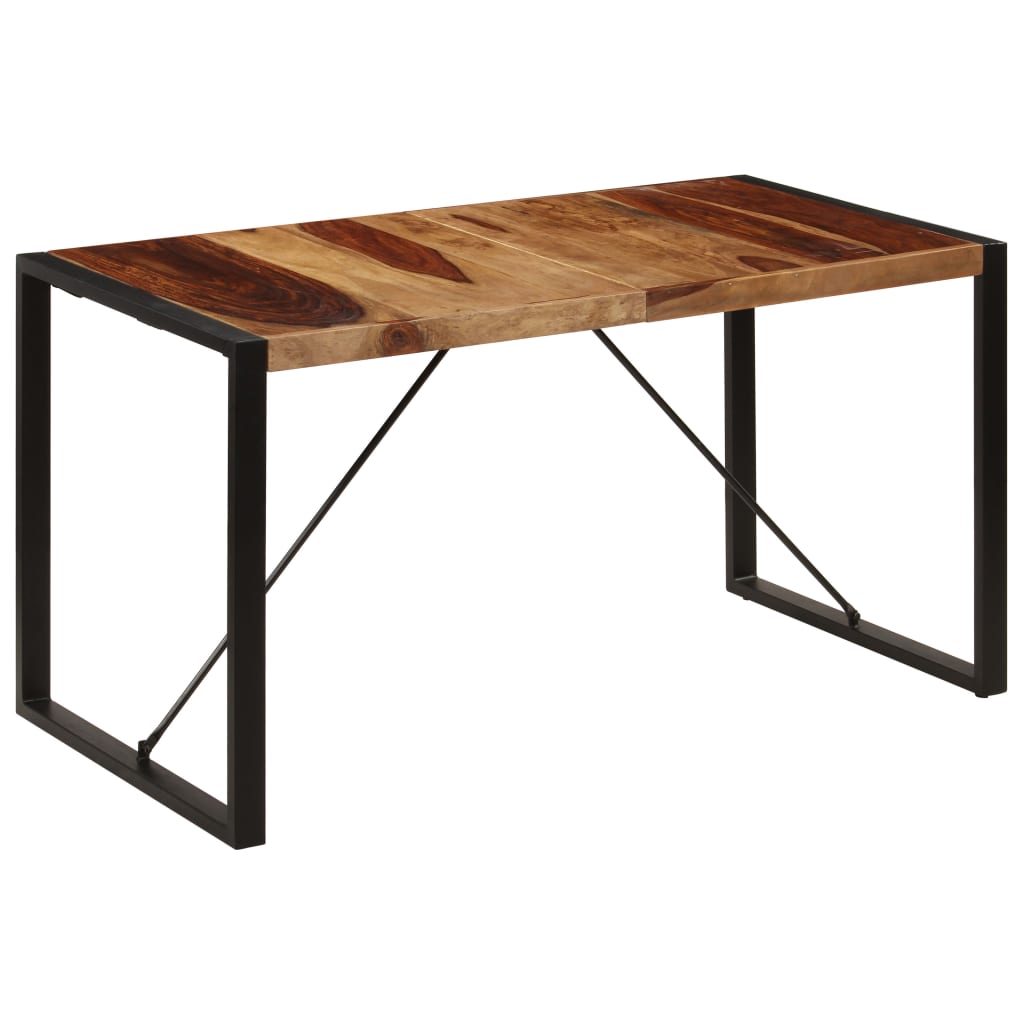vidaXL Jedálenský stôl 140x70x75 cm, drevený masív sheesham