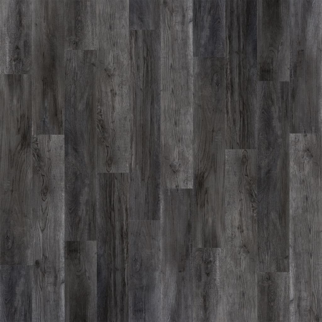 WallArt Lišty so vzhľadom zostarnutého dubového dreva uhlíkové šedé