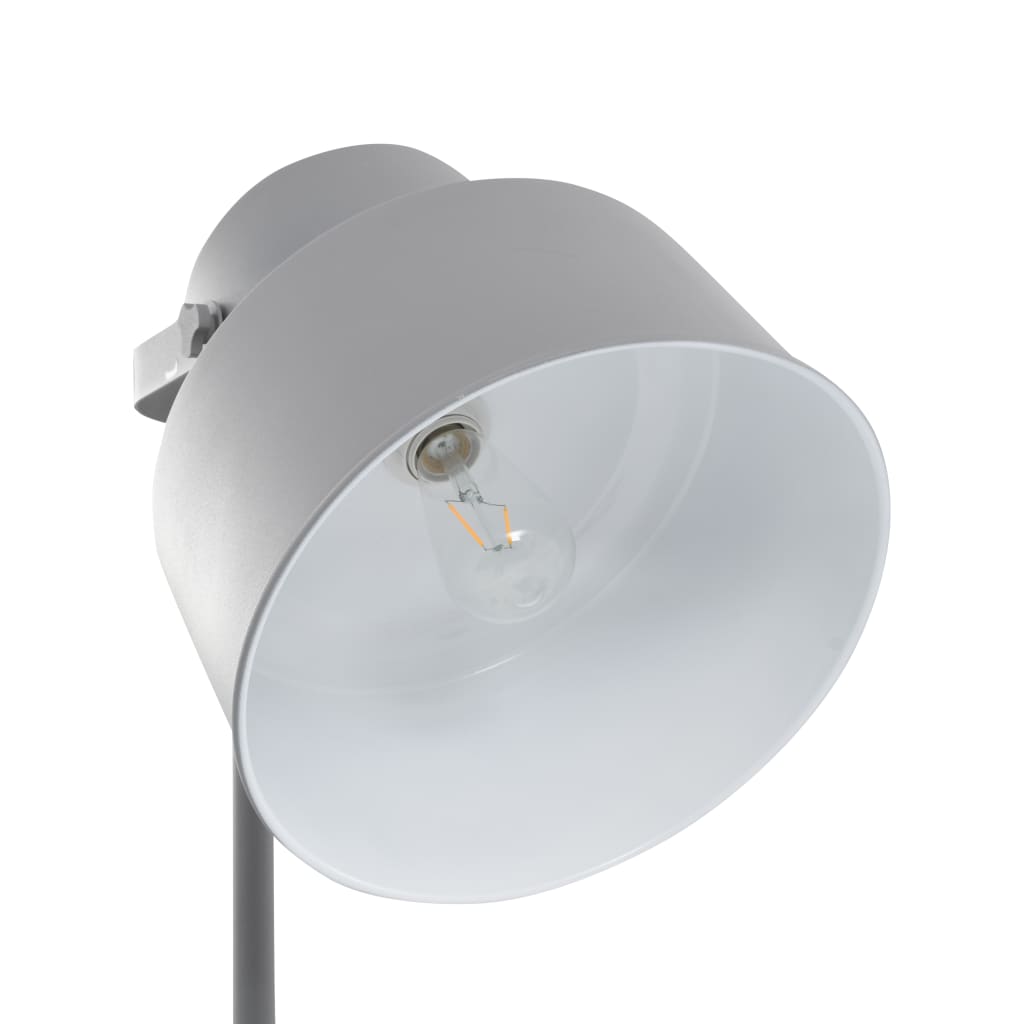 vidaXL Stojanová lampa sivá kovová E27