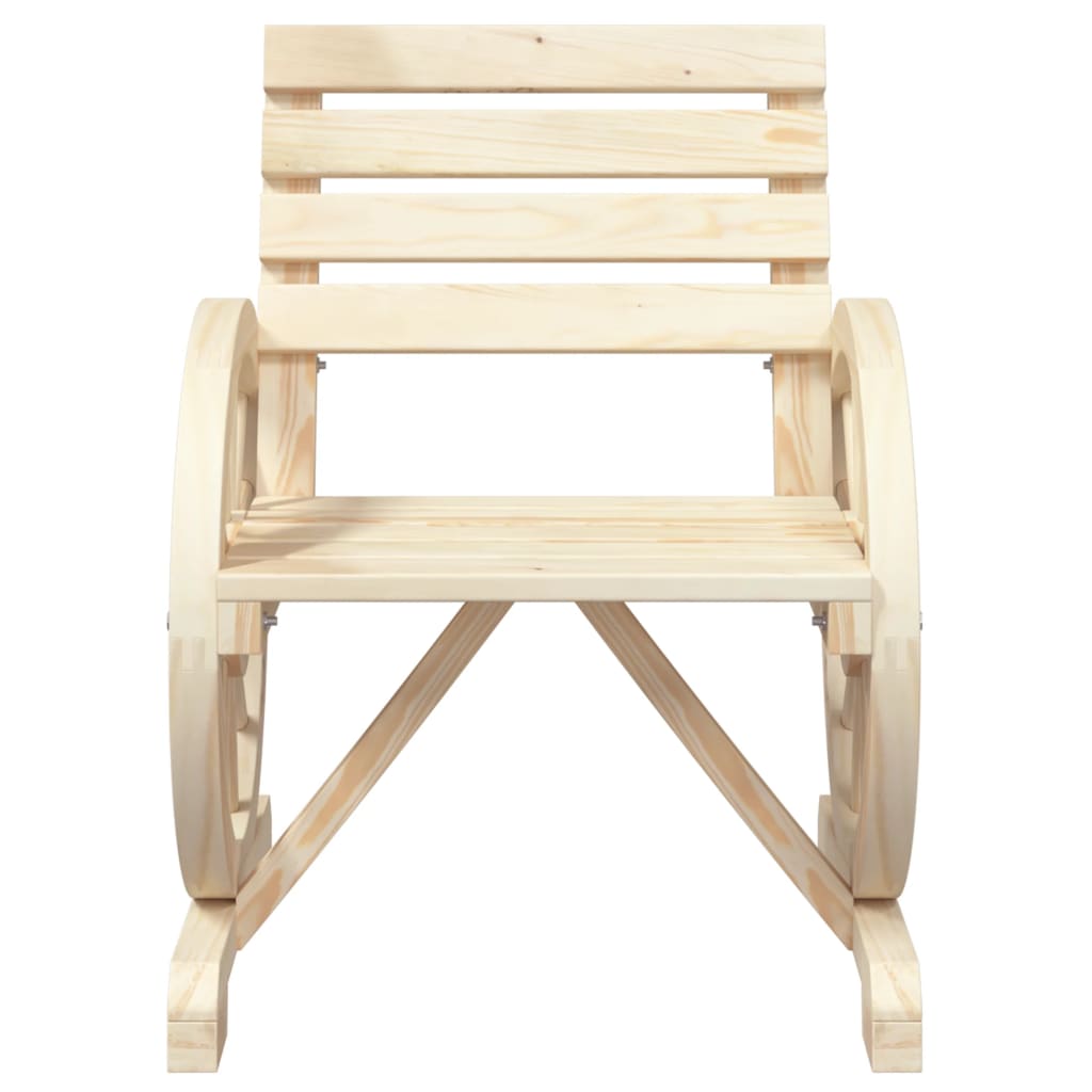 vidaXL Záhradné stoličky 4 ks jedľové masívne drevo