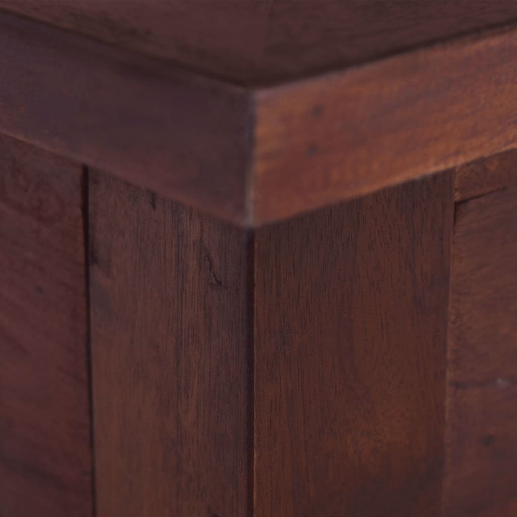 vidaXL Konferenčný stolík klasický hnedý 100x50x40 cm mahagónový masív