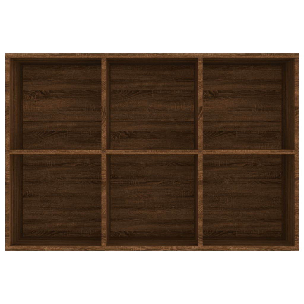 vidaXL Knižnica/komoda hnedý dub 66x30x98 cm spracované drevo