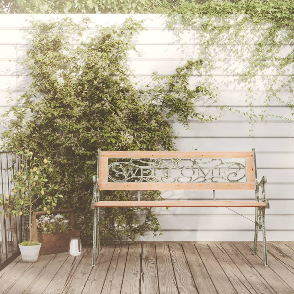 vidaXL Záhradná lavička 122 cm masívne jedľové drevo