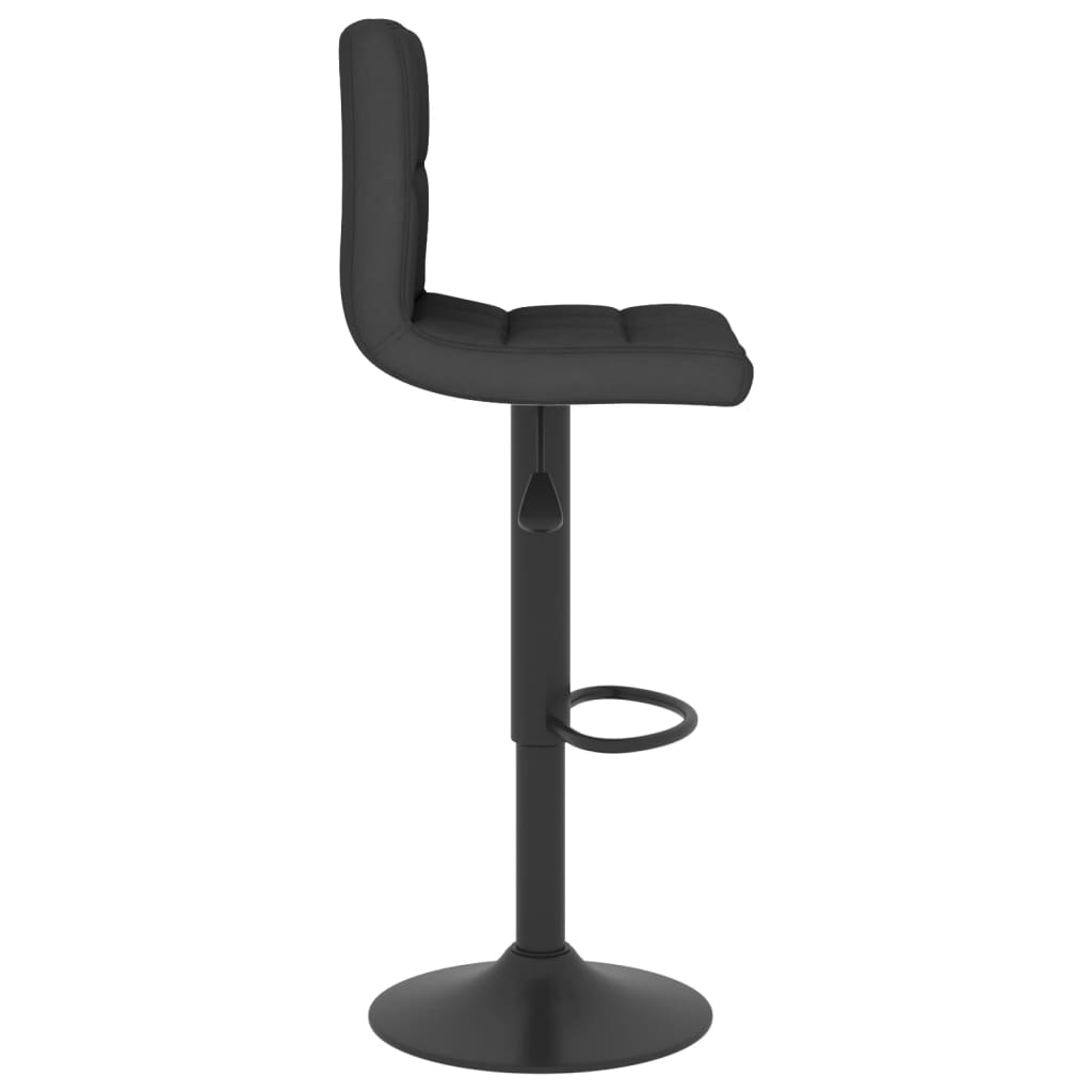 vidaXL Barová stolička, čierna, látková