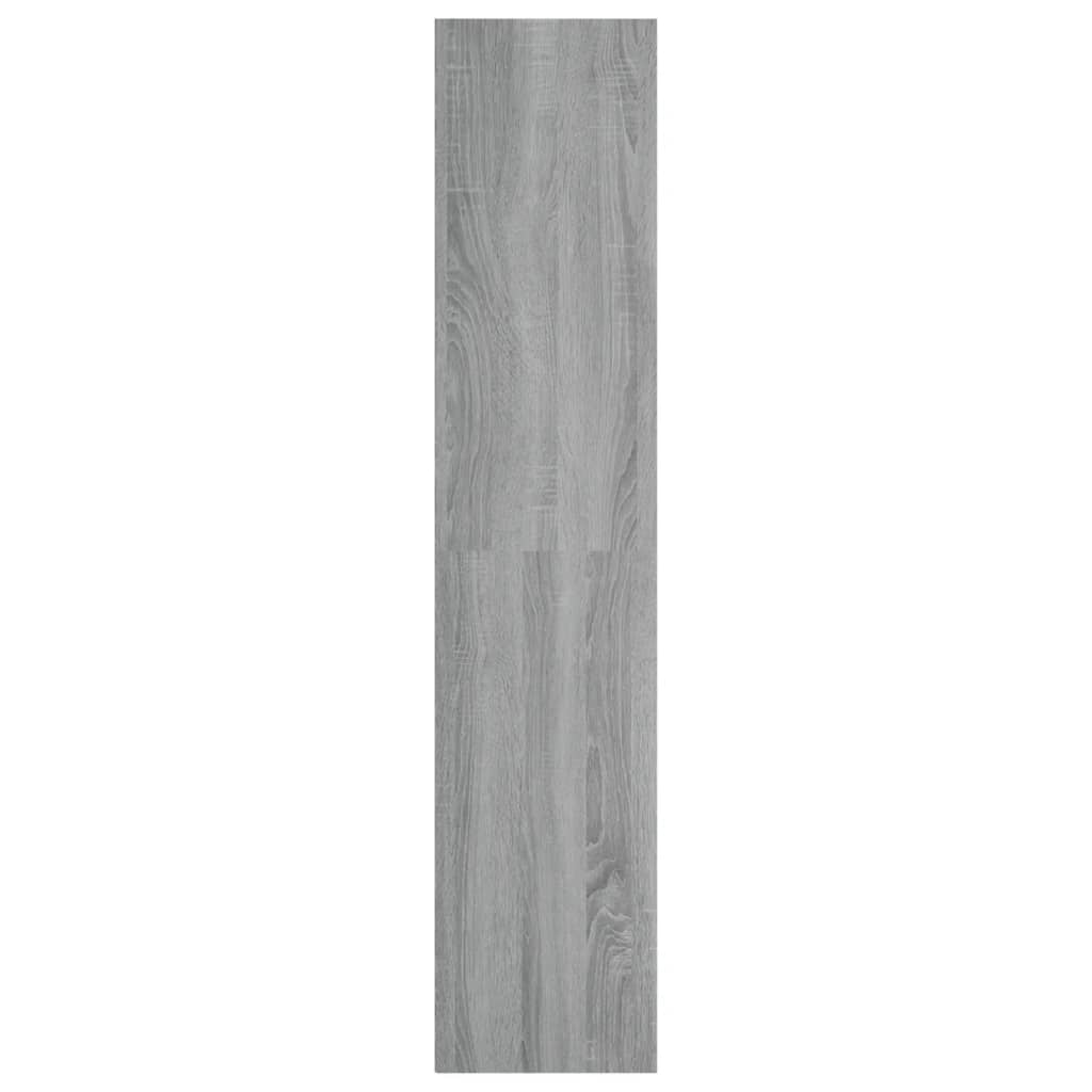 vidaXL Knižnica/TV skrinka sivá sonoma 36x30x143 cm spracované drevo